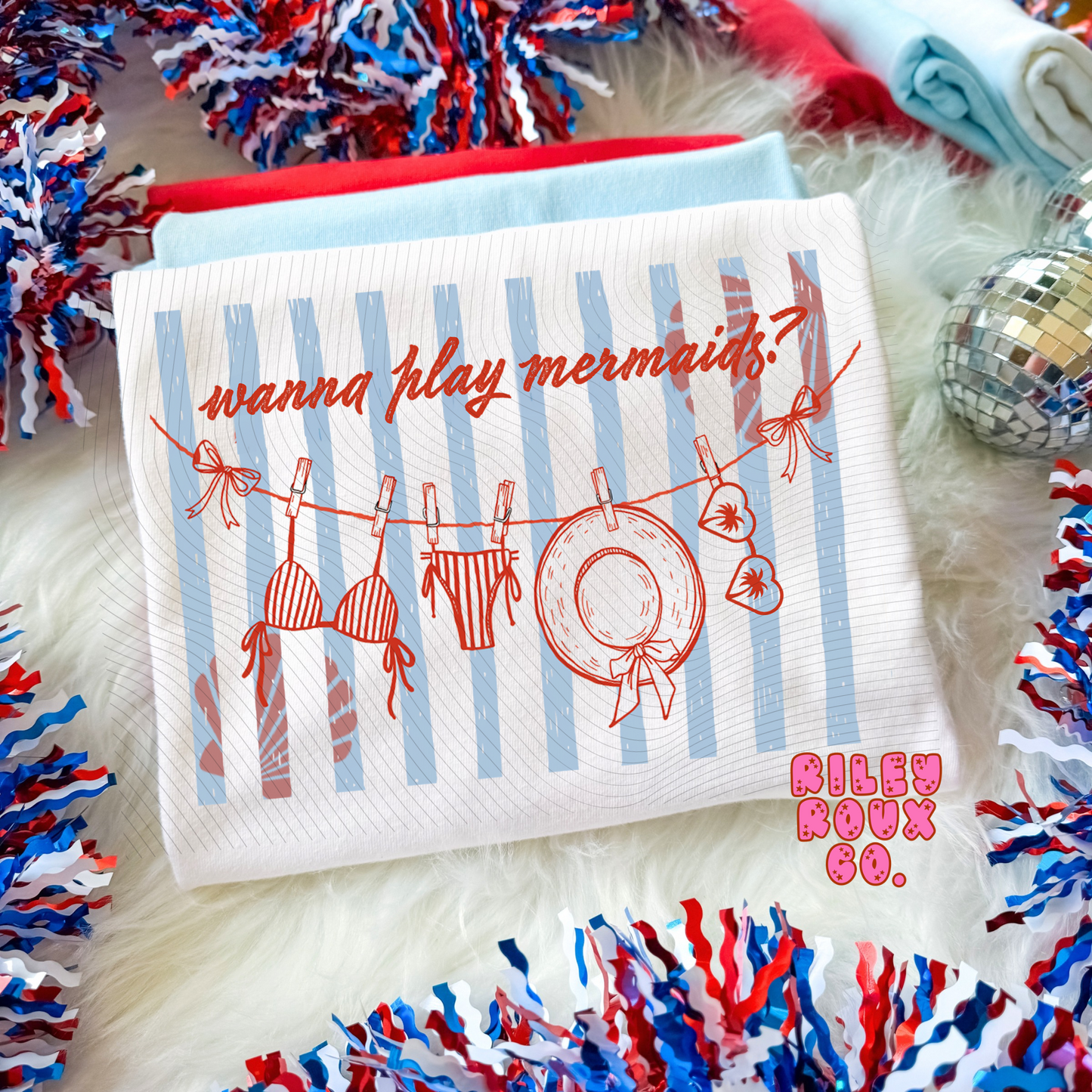 Wanna Play Mermaids Graphic