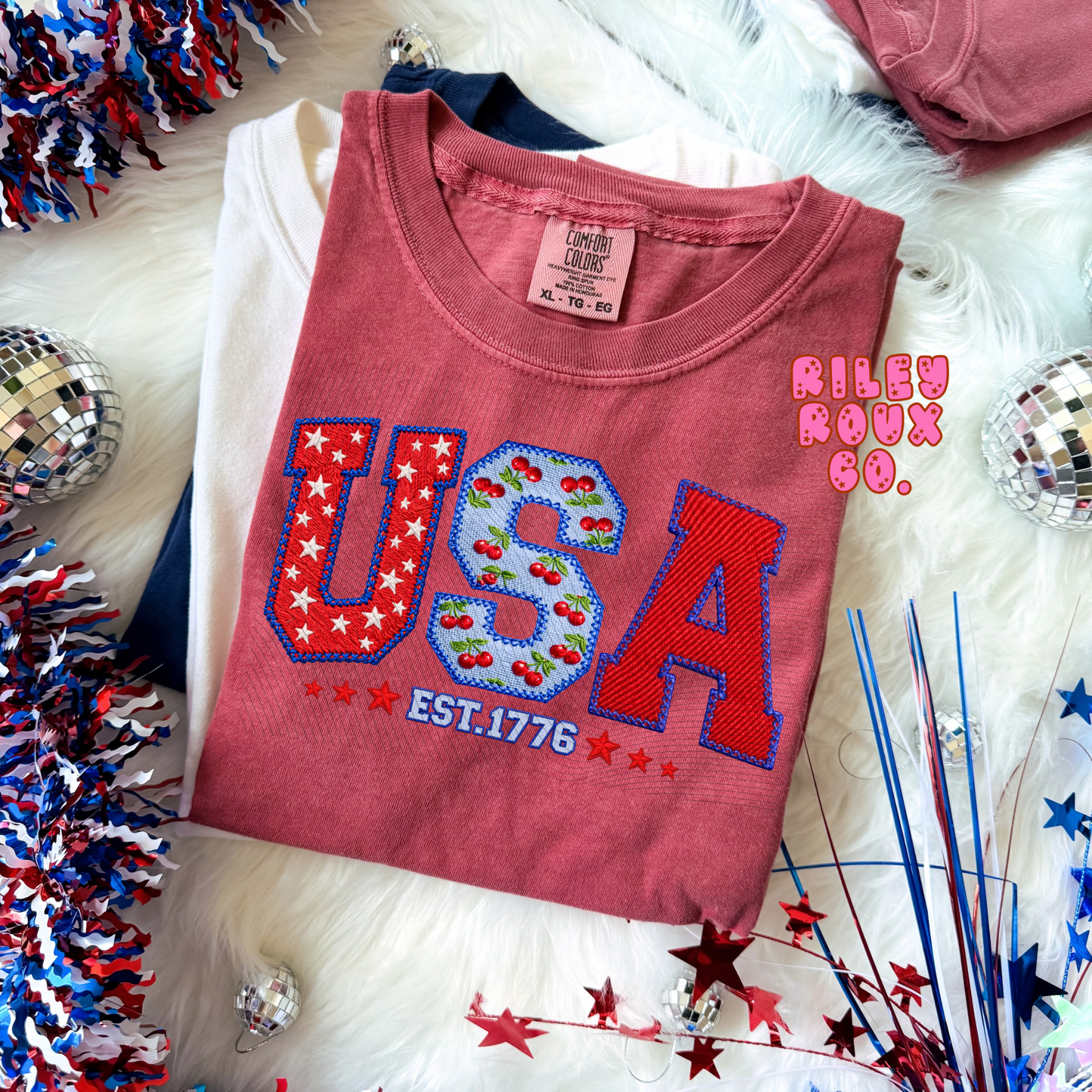 Faux USA Patch Graphic | kids