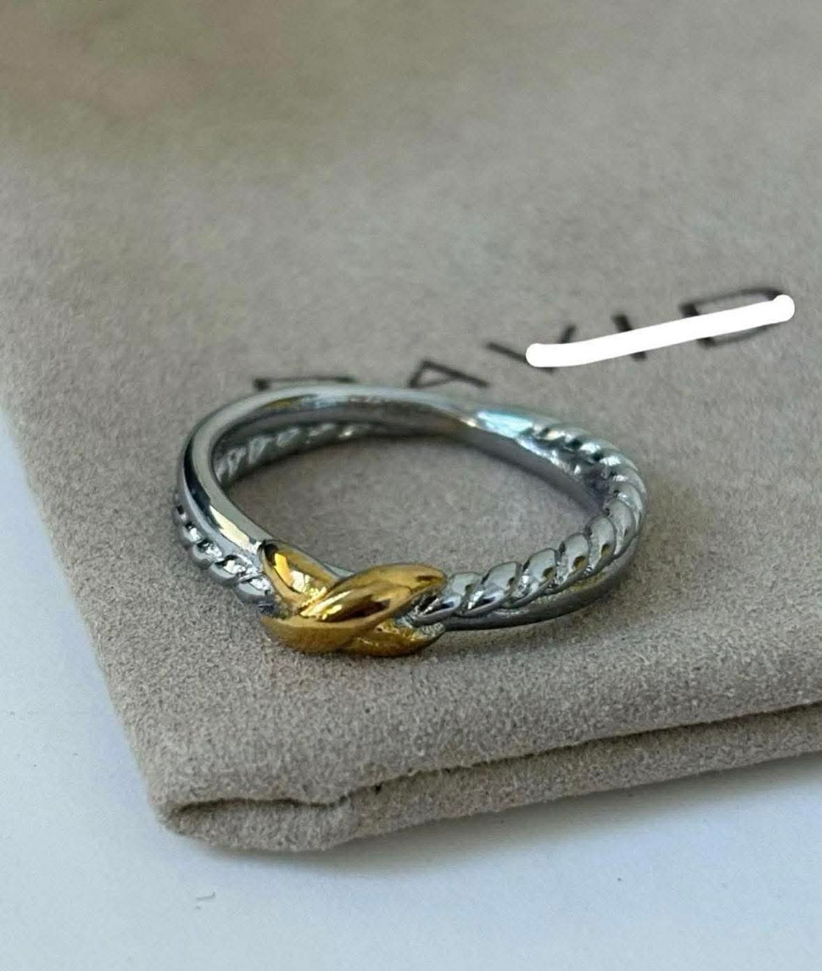 DY Mixed Metal Ring