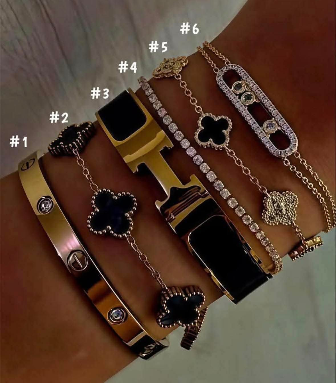 Designer 6 Piece Bracelet Set