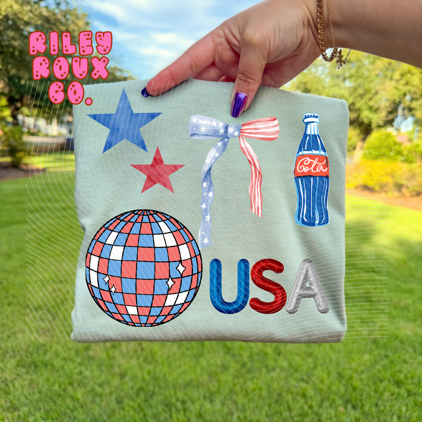 Retro Patriotic Graphic