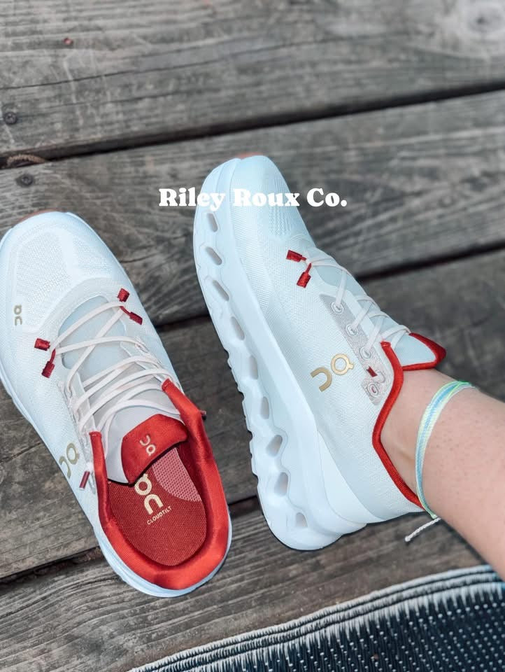 Maroon + White Cloud Sneakers Pre-Order