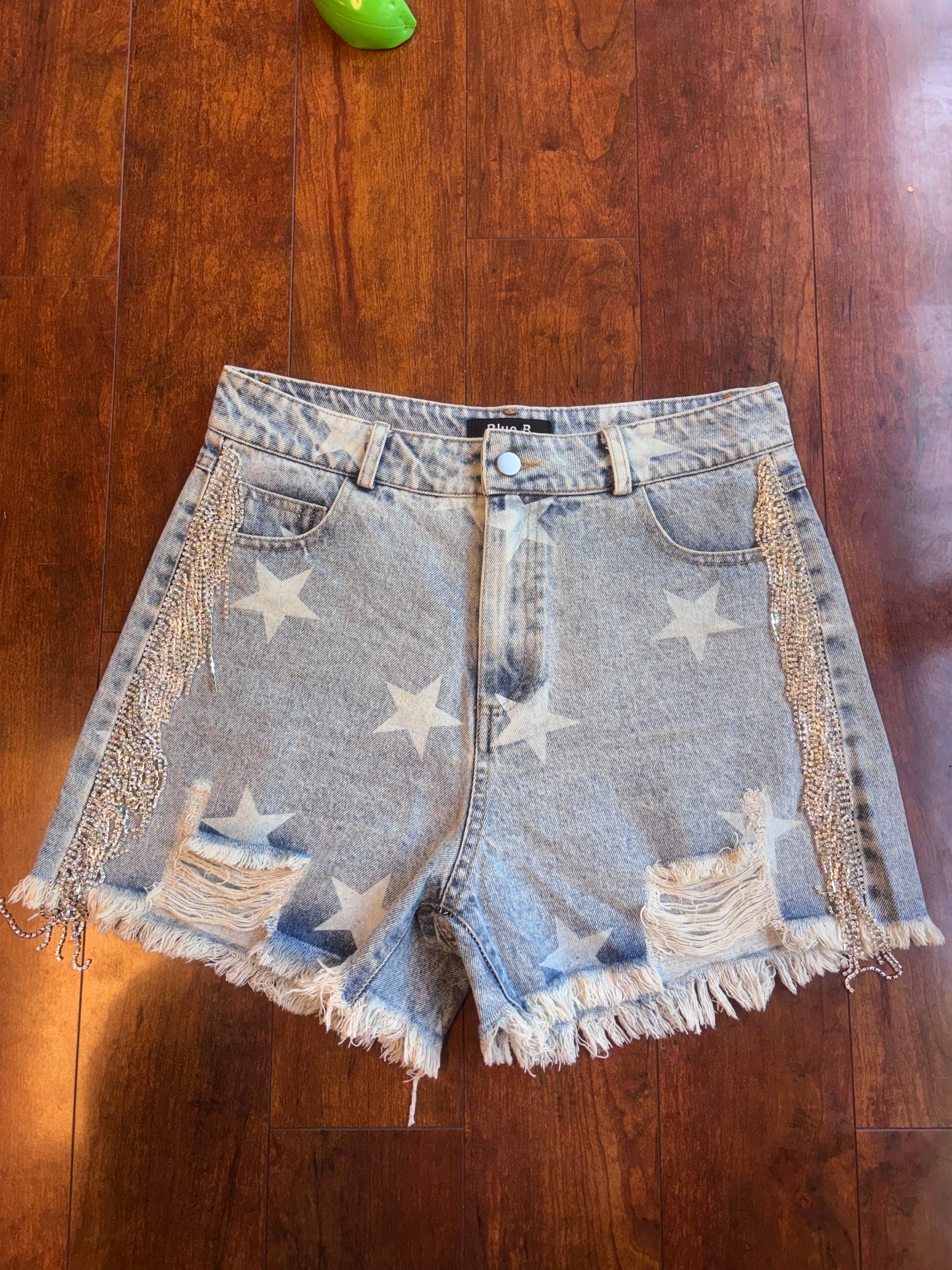 Rhinestone & Stars Denim Shorts