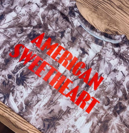 Camo “AMERICAN SWEETHEART” Tee