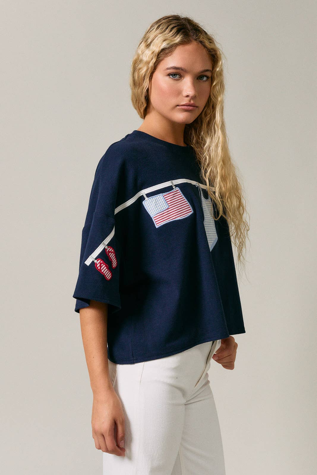 Americana Embroidered Top